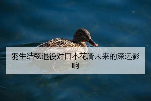 羽生结弦退役对日本花滑未来的深远影响